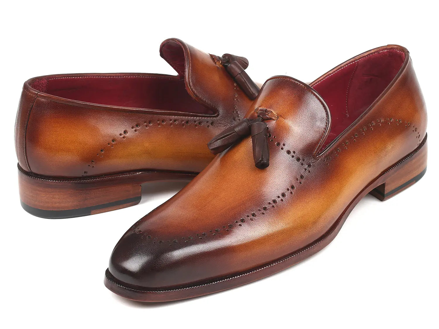 Paul Parkman Men's Tassel Loafer Brown (ID#66T81-BRW) - GLR SHOPPING
