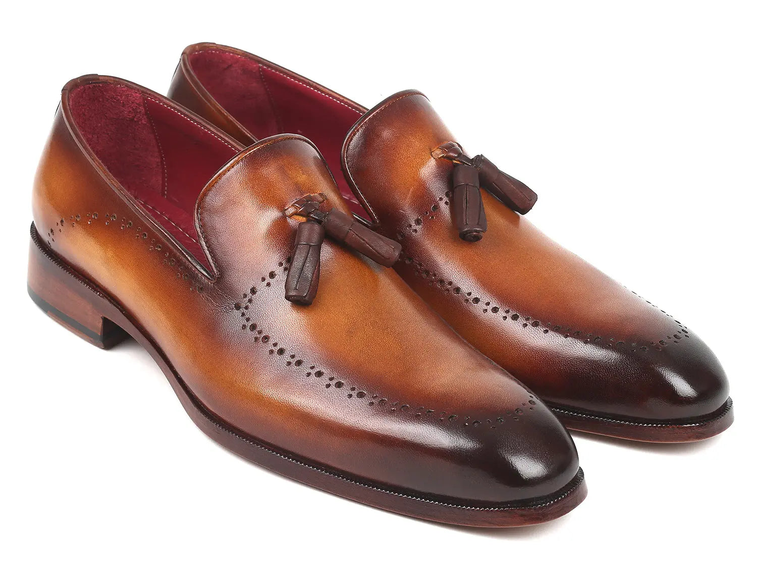 Paul Parkman Men's Tassel Loafer Brown (ID#66T81-BRW) - GLR SHOPPING