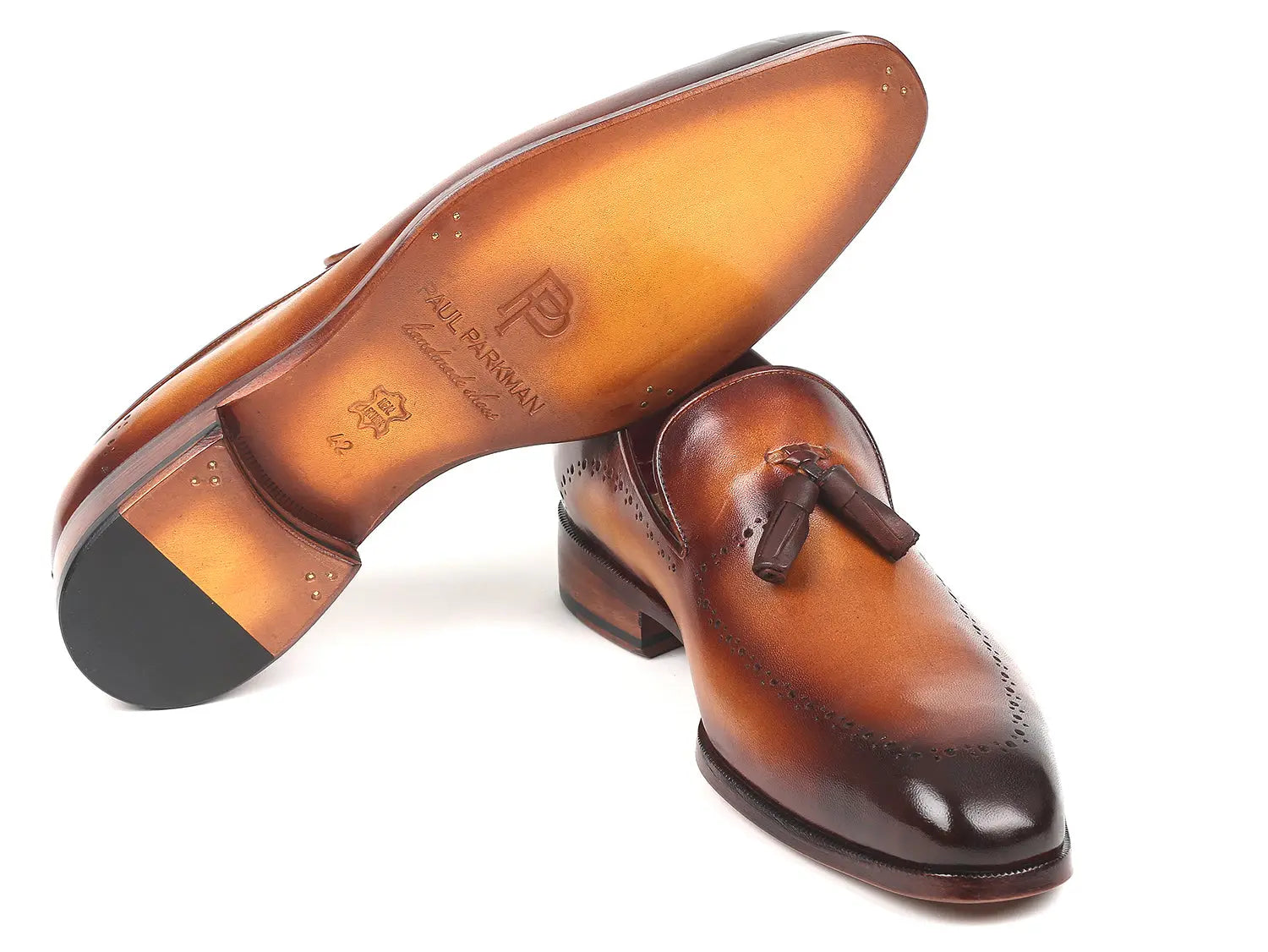 Paul Parkman Men's Tassel Loafer Brown (ID#66T81-BRW) - GLR SHOPPING