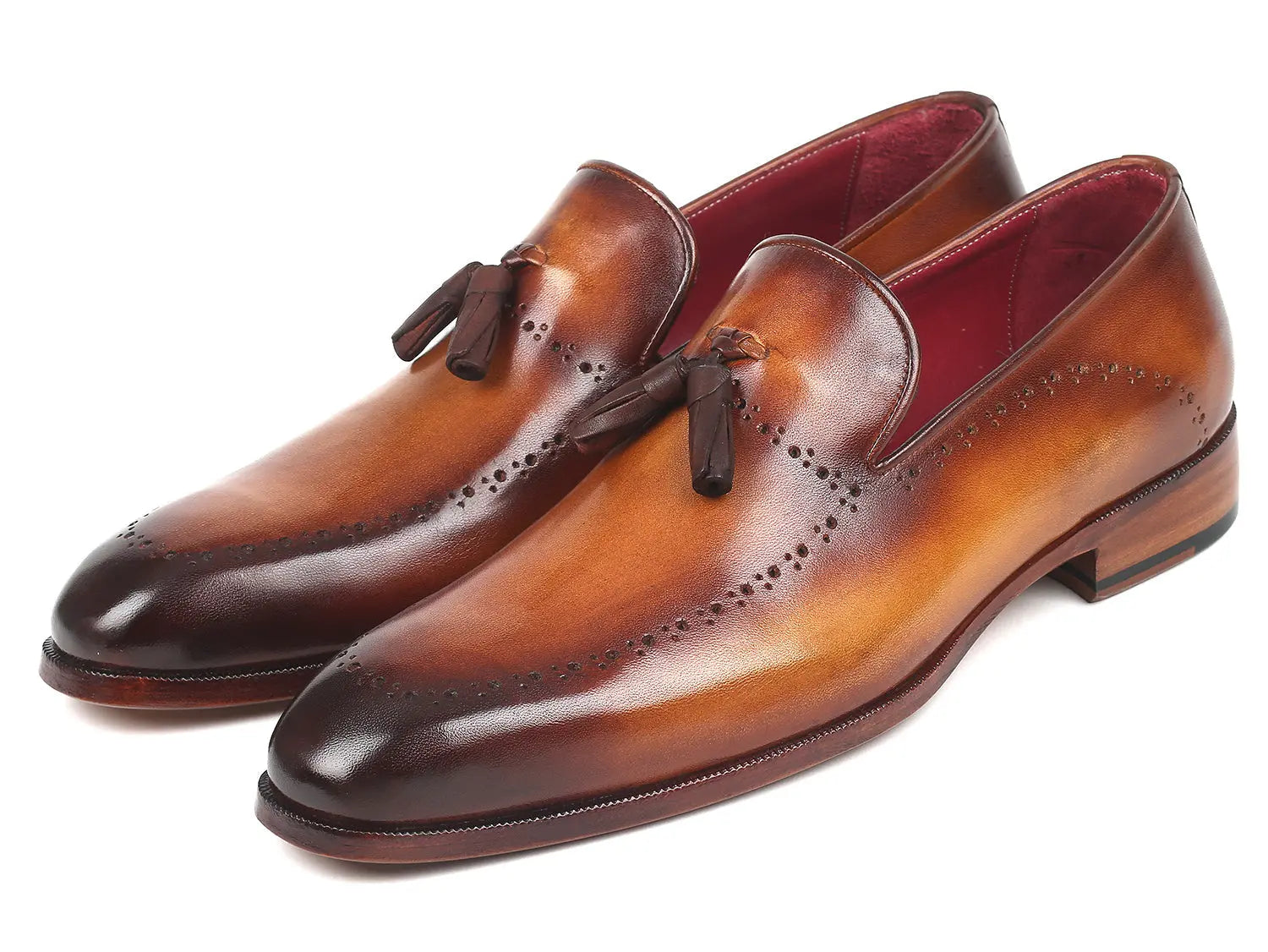 Paul Parkman Men's Tassel Loafer Brown (ID#66T81-BRW) - GLR SHOPPING
