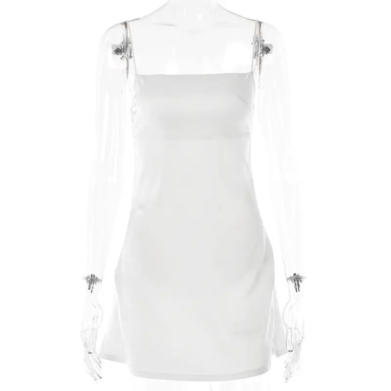 Pleated Backless Dress - GLR SHOPPING