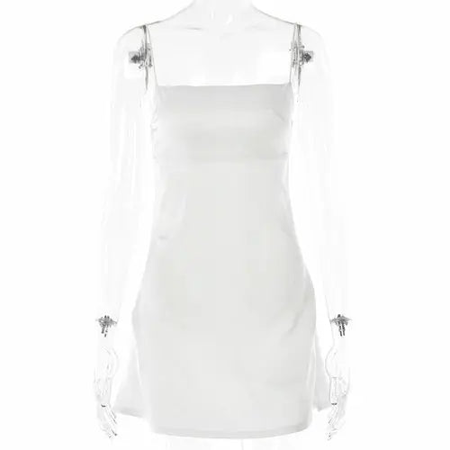 Pleated Backless Dress - GLR SHOPPING
