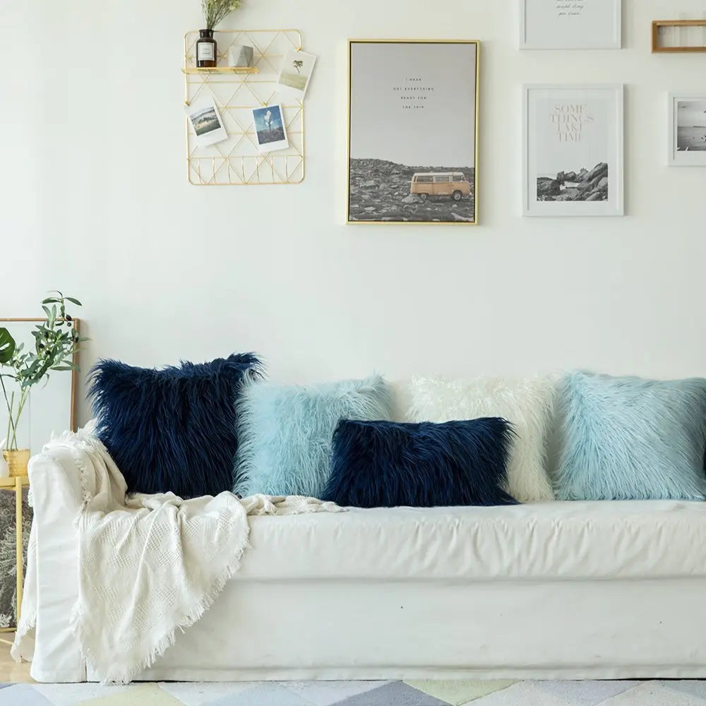 Soft Fur Plush Cushion Cover Home Decor Pillow Covers Living Room - GLR SHOPPING