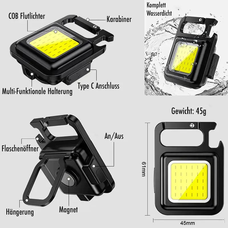 Mini Floodlight Keychain - GLR SHOPPING