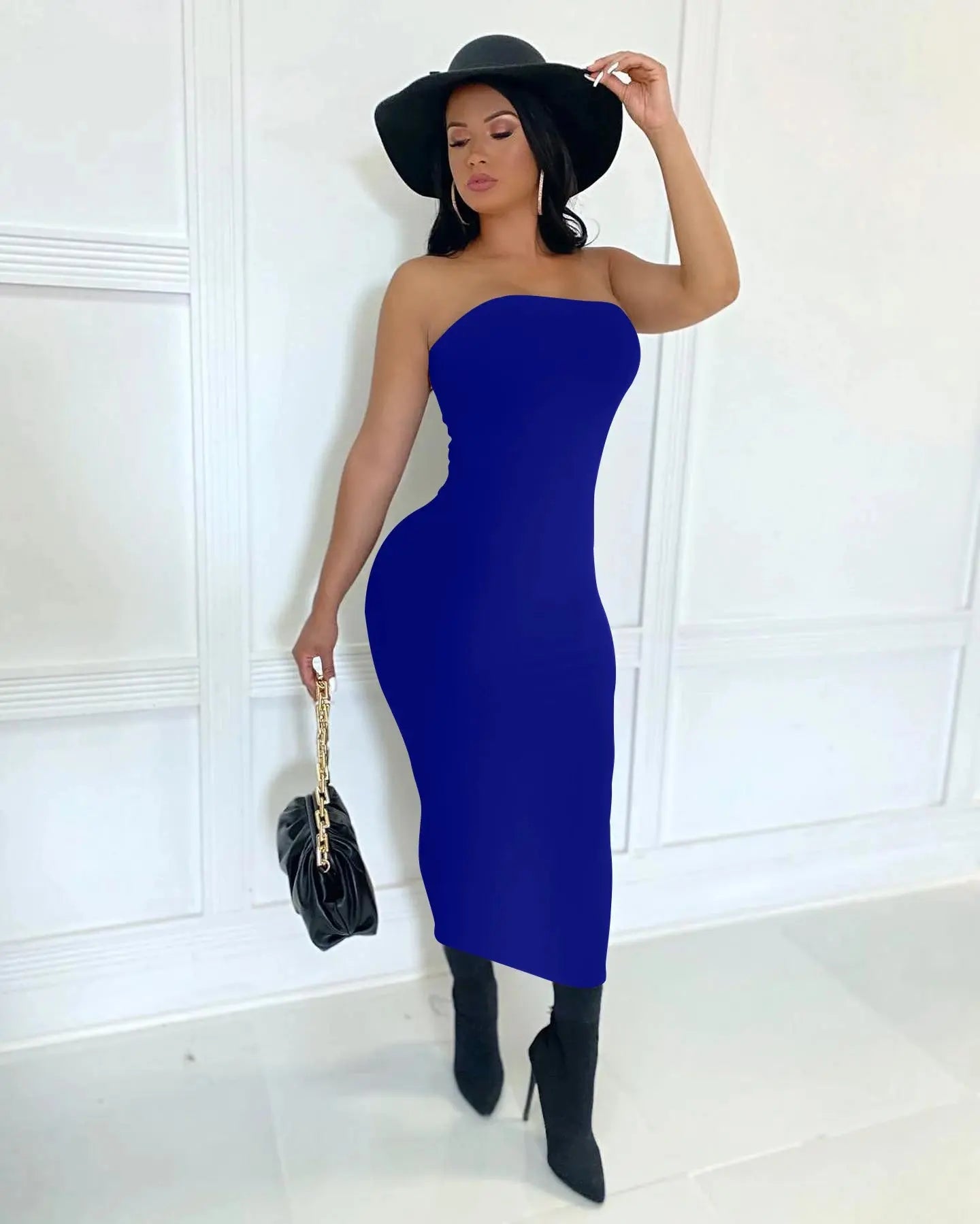Chest Wrapped Long  Dress - GLR SHOPPING