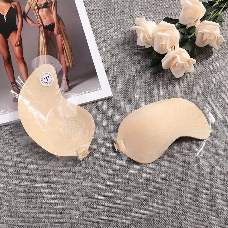 Sexy Sujetador Women's bra Invisible Push Up Bra Self-Adhesive Silicone Seamless Front Closure Sticky Backless Strapless Bra - GLR SHOPPING