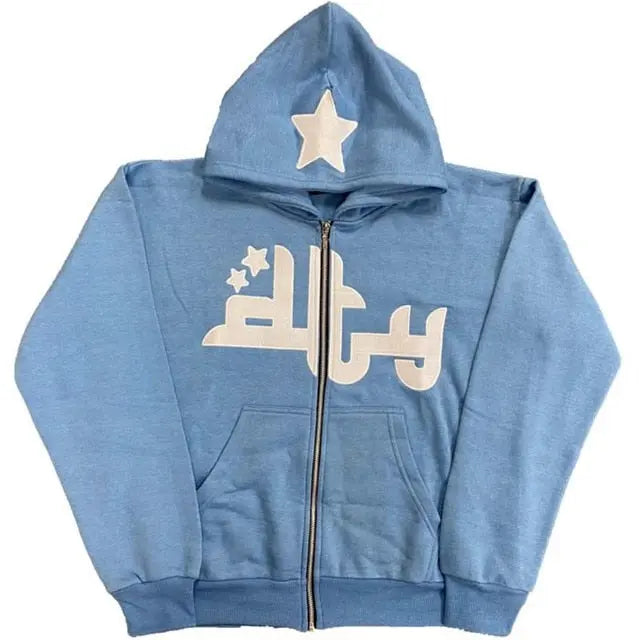 Zip Up Long Sleeve Unisex Hoodies - GLR SHOPPING