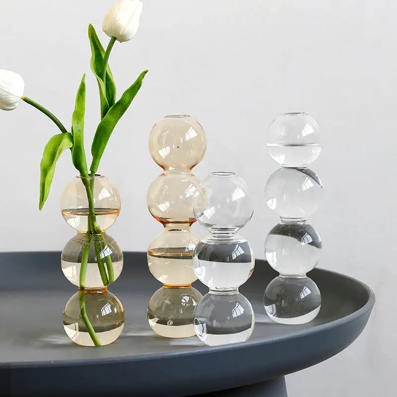 Transparent Flower Vase - GLR SHOPPING
