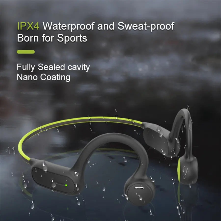 Bone Conduction Headphones Open Ear Audio Headset Waterproof - GLR SHOPPING