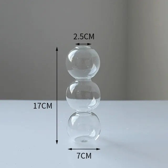Transparent Flower Vase - GLR SHOPPING