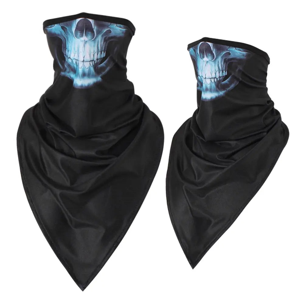 Men Girl Breathable Sport Red Skull Bandana Scary Face Ski Triangle Scarf Fishing Hiking Running Neck Gaiter Cover Headband Thin - GLR SHOPPING