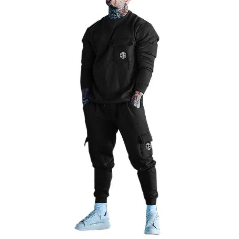 Mens Tracksuits 2020 Cotton Casual Hoodie Set Autumn Male Sweatshirt Clothes For Men - GLR SHOPPING