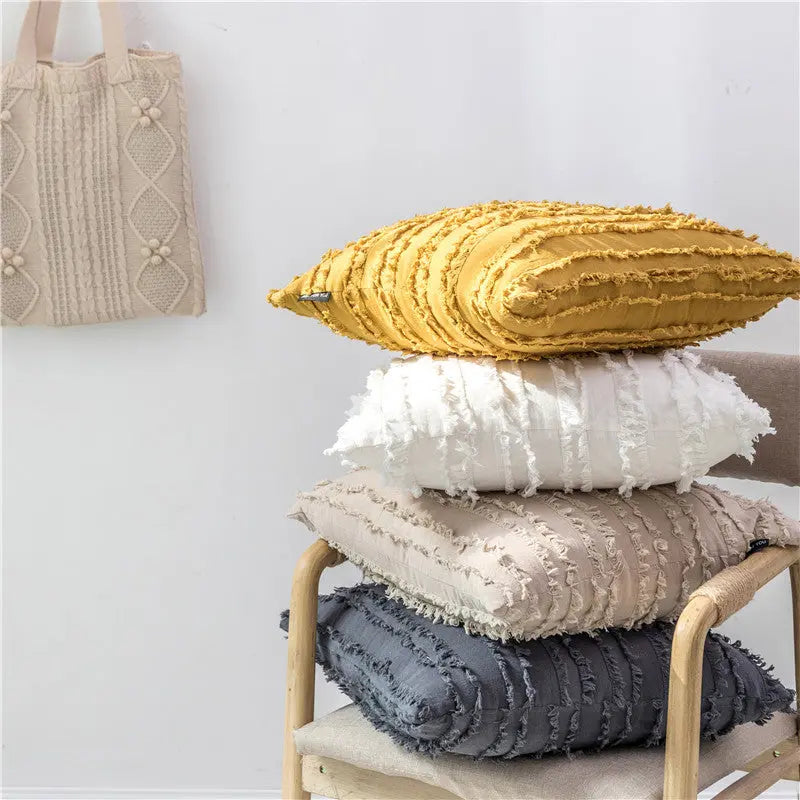 Floral Tassels Pillow Case - GLR SHOPPING