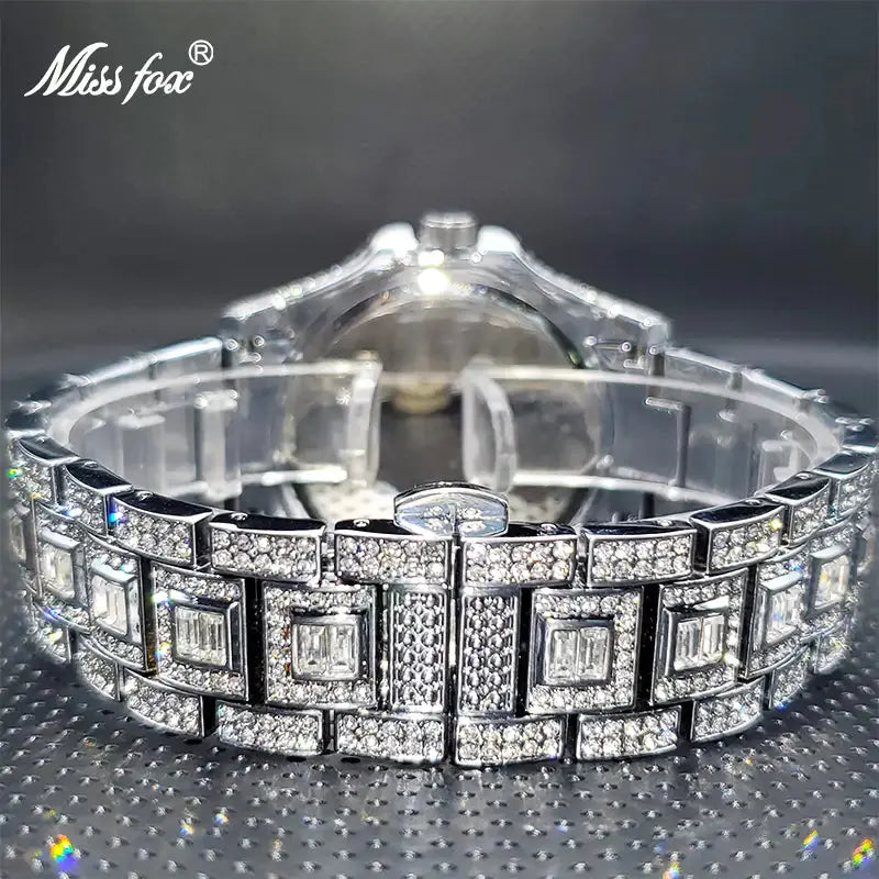Men's Calendar Quartz  Diamond Watch - GLR SHOPPING