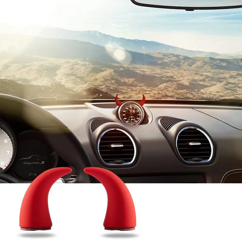 Devil Horns Car 3D Decoration - GLR SHOPPING