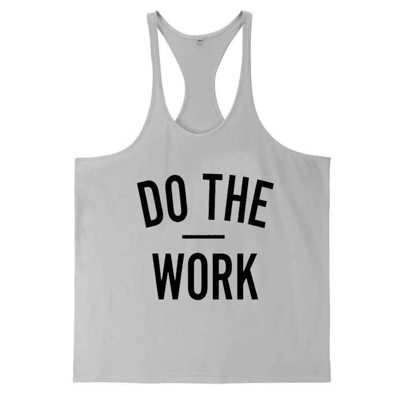 Men Muscle Gyms Workout Tank Tops Bodybuilding Y Back Sleeveless Vest Stringer Singlets Shirt Musclewear - GLR SHOPPING