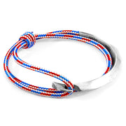 Project-RWB Red White and Blue Hove Silver and Rope Bracelet - GLR SHOPPING