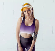 Purple Ombre Padded Sports Bra - GLR SHOPPING