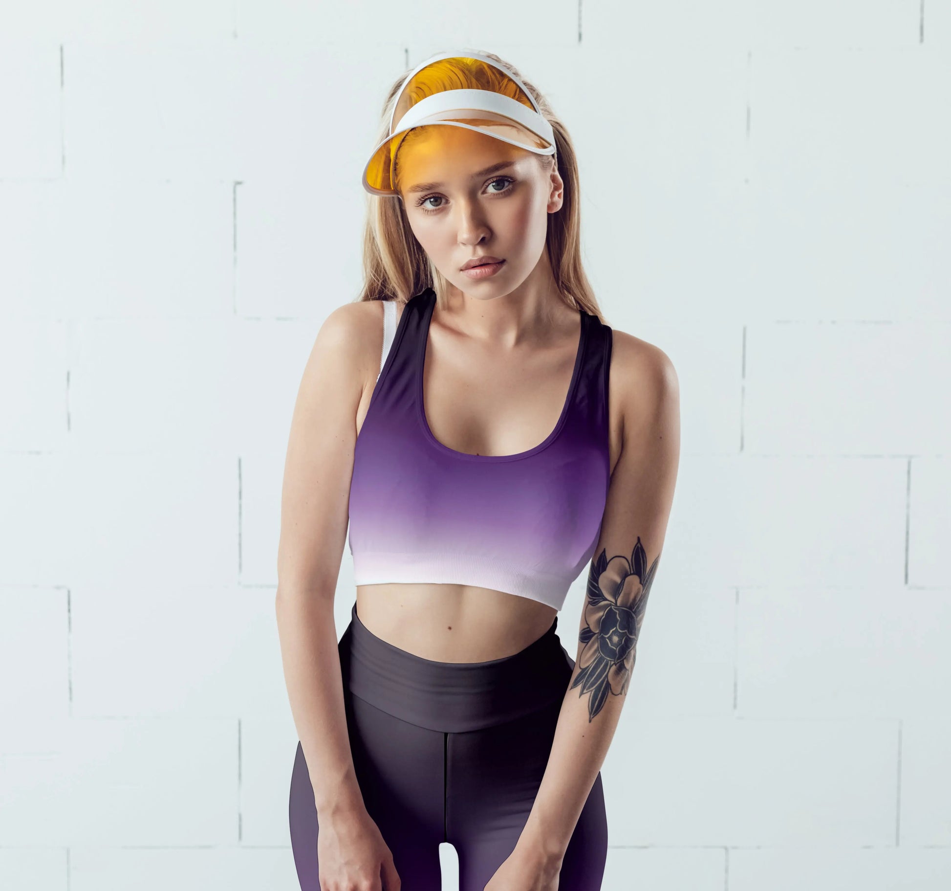Purple Ombre Padded Sports Bra - GLR SHOPPING