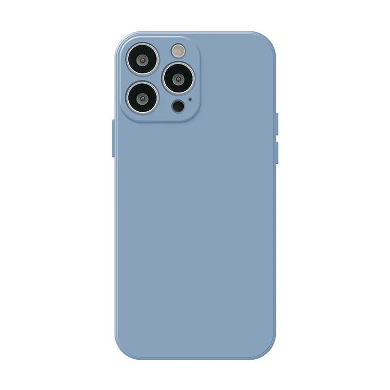 a blue phone case on a white background