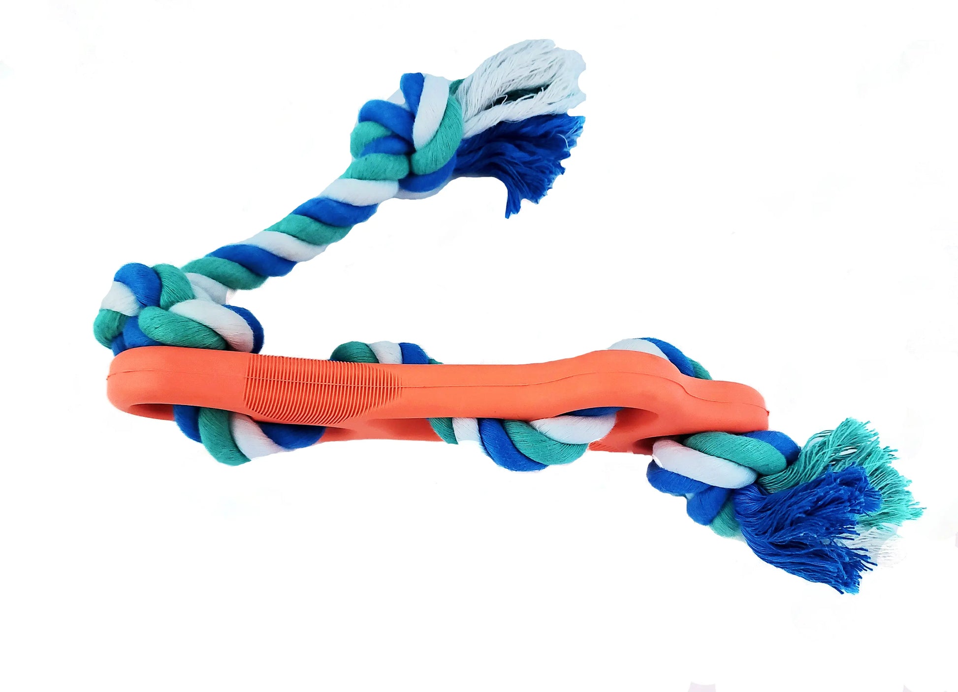 Rubber Bone Dog Chew Toy with Tug Rope -- Great for Active Dogs - GLR SHOPPING