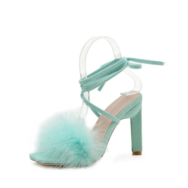 Feather Women High Heels - GLR SHOPPING
