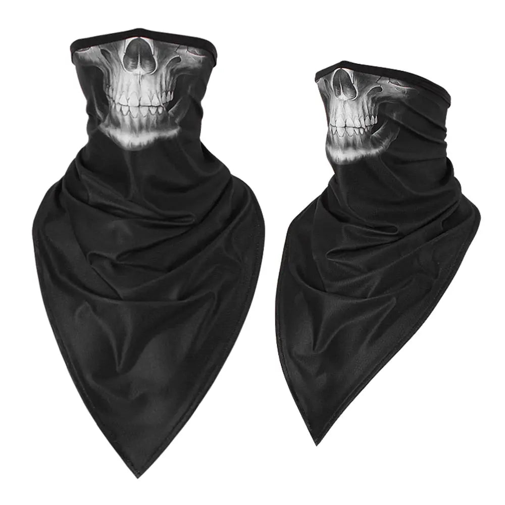 Men Girl Breathable Sport Red Skull Bandana Scary Face Ski Triangle Scarf Fishing Hiking Running Neck Gaiter Cover Headband Thin - GLR SHOPPING