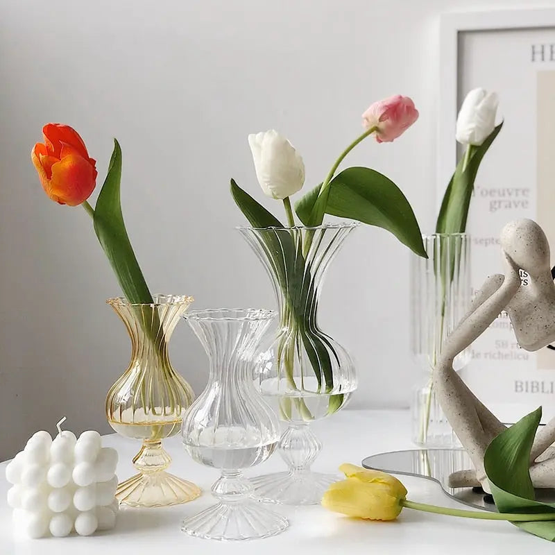 Transparent Flower Vase - GLR SHOPPING
