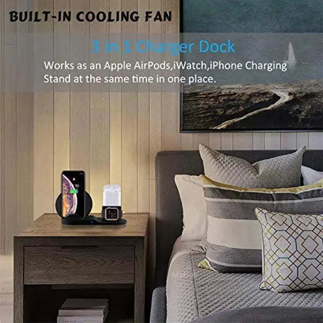 Dock Station Wireless Smart Fast Charger Gadget-4