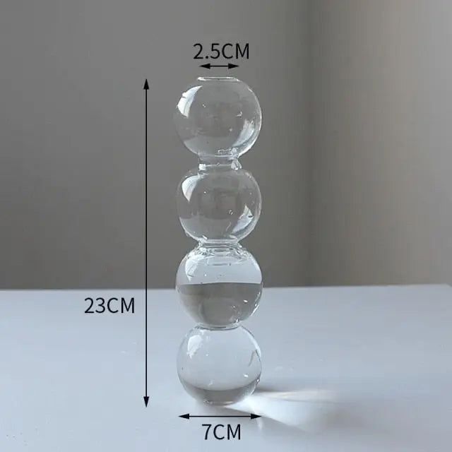 Transparent Flower Vase - GLR SHOPPING