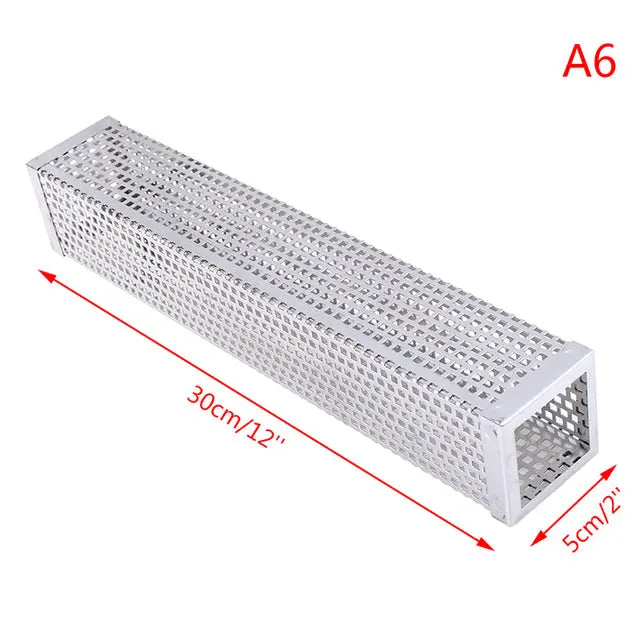 BBQ Stainless Steel  Perforated Mesh Smoker Tube - GLR SHOPPING