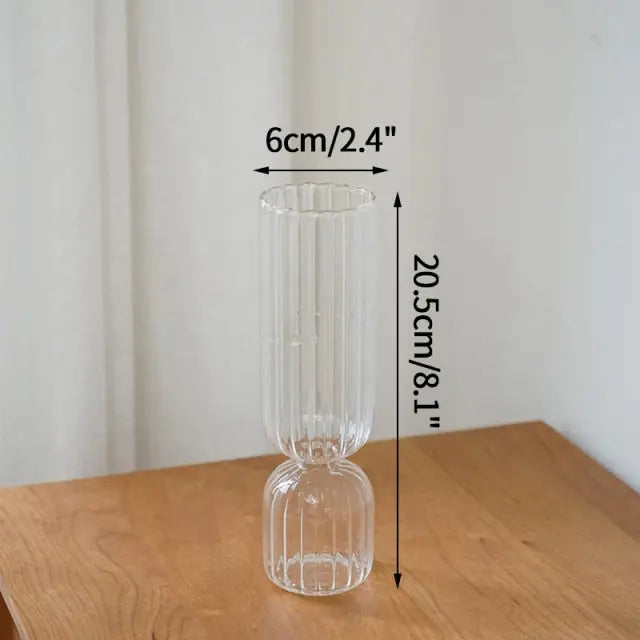 Transparent Flower Vase - GLR SHOPPING