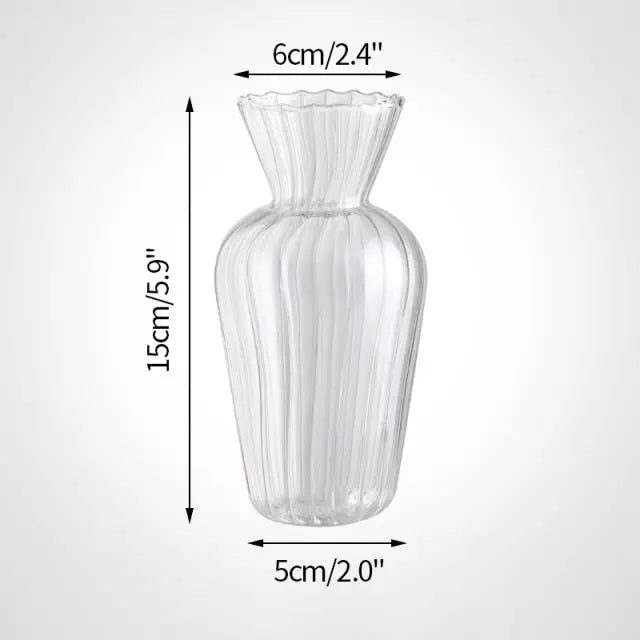 Transparent Flower Vase - GLR SHOPPING