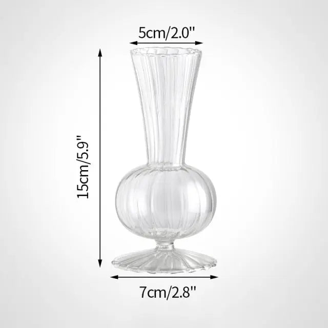 Transparent Flower Vase - GLR SHOPPING