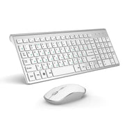 Wireless Ergonomic Thin Keyboard Mouse Set - GLR SHOPPING