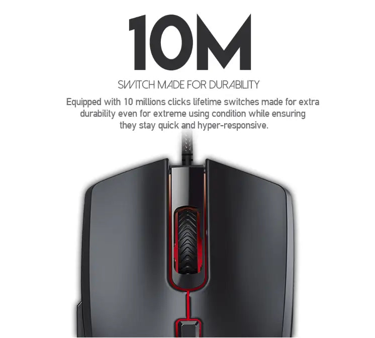 DELETE THIS SKU - FANTECH VX7 CRYPTO wired macro gaming mouse - GLR SHOPPING