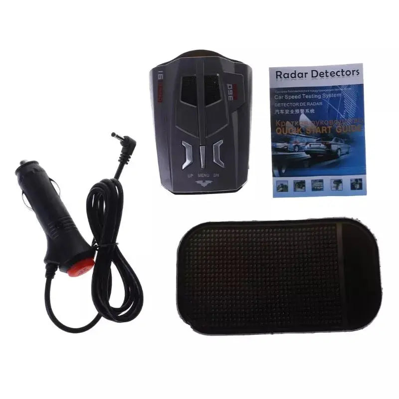 V9 Car Trucker Speed 360 Degrees Vehicle Radar Detector Voice Alert Warning 16 Band Auto LED Display English / Russian version - GLR SHOPPING