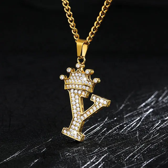 Zircon Alphabet Necklace - GLR SHOPPING