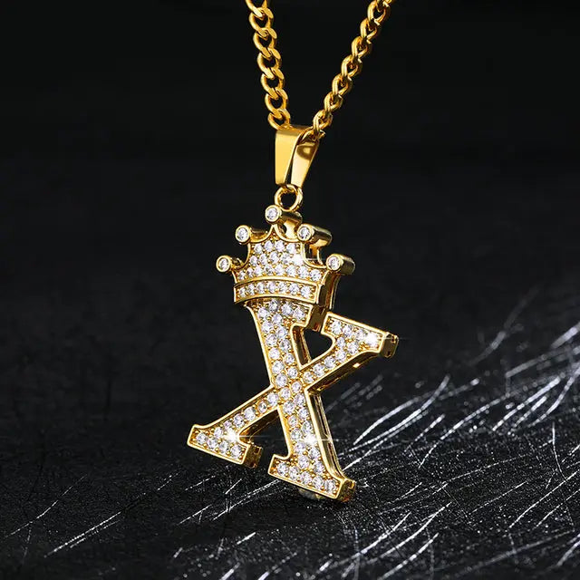 Zircon Alphabet Necklace - GLR SHOPPING