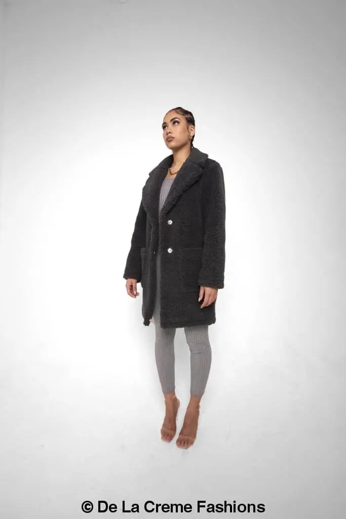 Jacqueline Oversized Teddy Coat - GLR SHOPPING