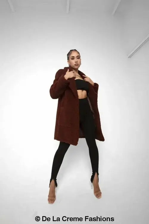 Jacqueline Oversized Teddy Coat - GLR SHOPPING