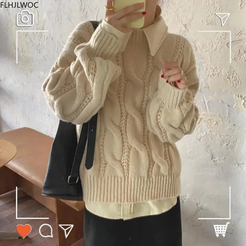 Women Fashion Knitted Pullovers Sweaters - GLR SHOPPING