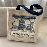 London Books Print Shoulder Bag - GLR SHOPPING