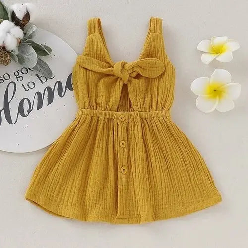 Organic Cotton Baby Girls Dress Summer 2019 New Arrival Children Kids - GLR SHOPPING