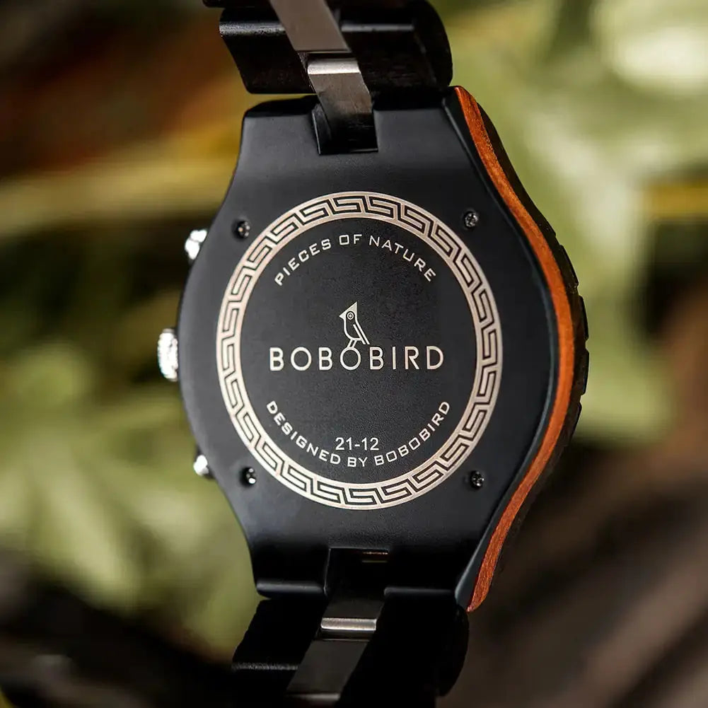 Luxury Wooden Chronograph Watch for Men - GLR SHOPPING